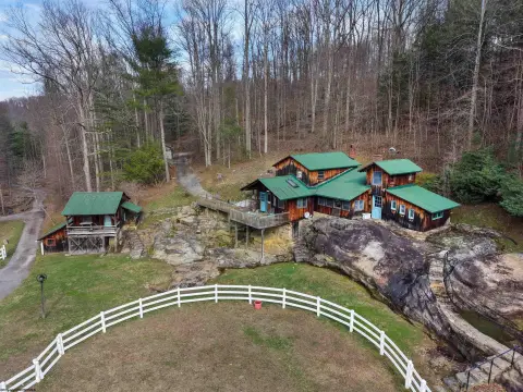 Unique Farm with Rock Home