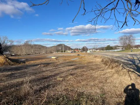 Commercial Land with Retaining Wall