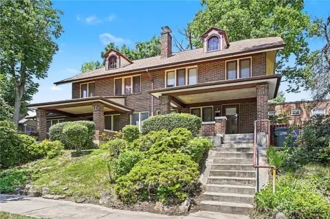 Brick Duplex with Separate Garages