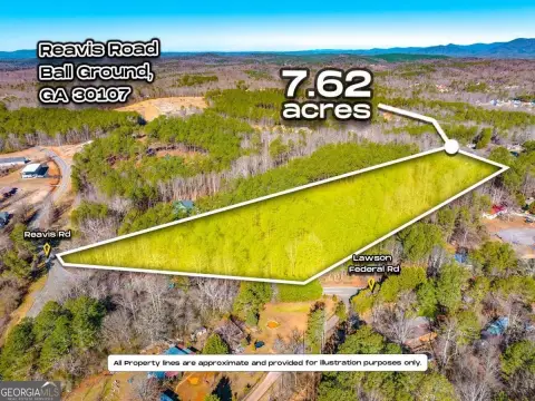 7.62 Acres in Ball Ground