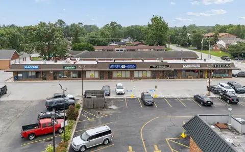 Strip Mall with Laundry Equipment