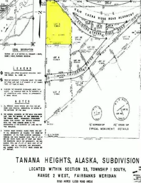 Fairbanks Land with Existing Foundation