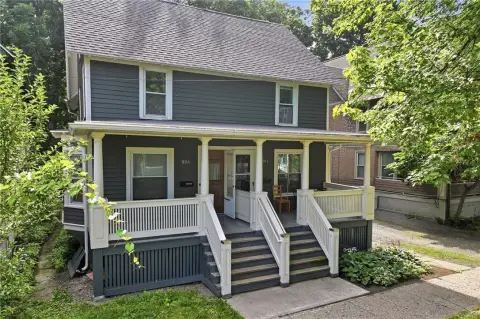 Side-by-Side Duplex with Porches
