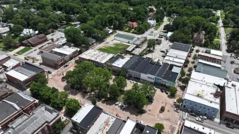Flat Cleared Downtown Development Lot