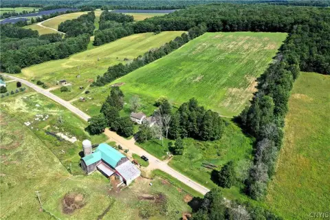 Dairy Farm with Post-and-Beam Barn
