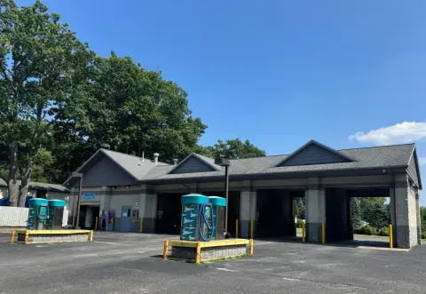 Self-Service Car Wash with Automatic Bay