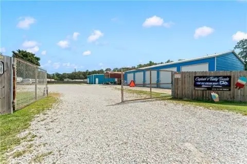 Fenced Flex Space with Metal Buildings