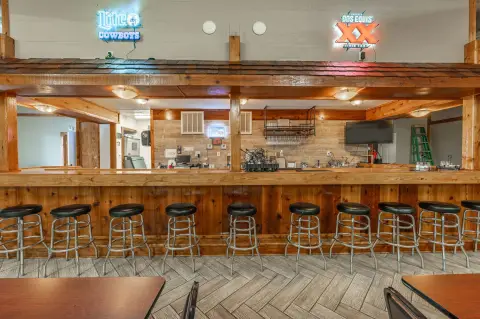 Restaurant and Bar with Built-In Stage