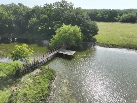 Farmland with Tank and Fishing Dock