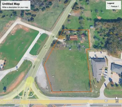 Commercial Land at Lighted Intersection