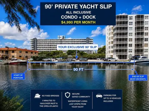 Secure Marina with Private Yacht Slip