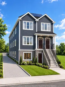 New Construction Duplex with Rooftop Solar