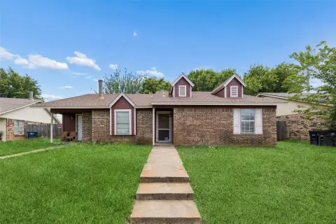 Brick Duplex with Corner Fireplace