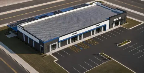 Modern Retail Space with Storefronts