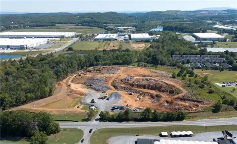 Industrial Land with Retention Pond