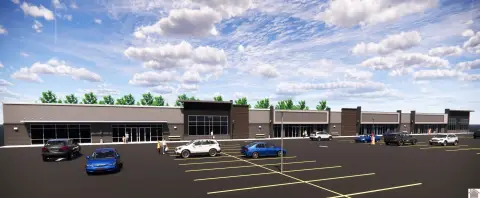 Shopping Center Near Interstate