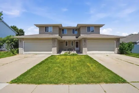 Side-by-Side Duplex with Attached Garages