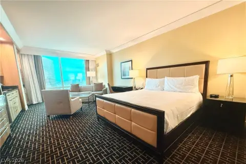 Furnished Studio with Strip Views