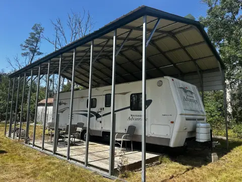 Wooded Recreation Land with Camper