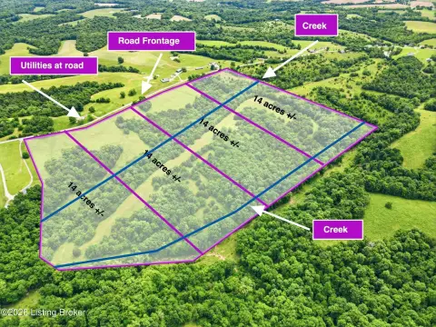 Agricultural Land with Ponds and Creeks
