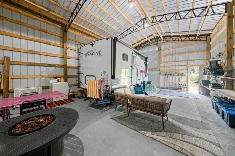 Fenced Metal Warehouse Property