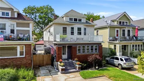 Brick Duplex with Detached Garage