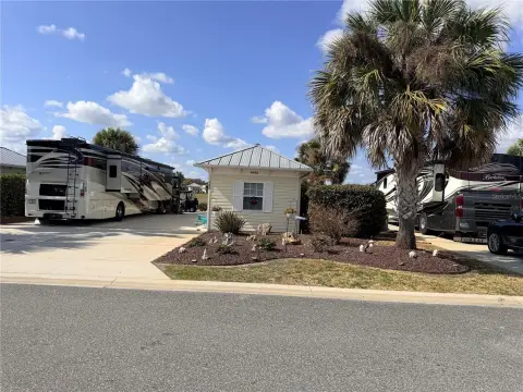 RV Pull-In Campground Lot with Concrete Pad
