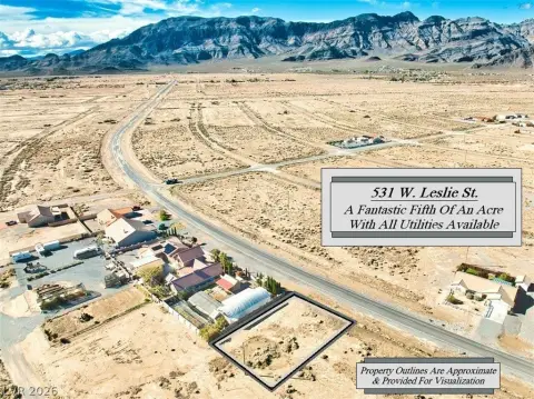 Pahrump Land with Utilities Ready
