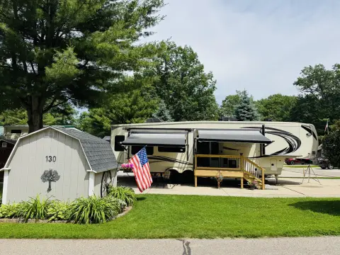 RV Resort Lot with 5th-Wheel