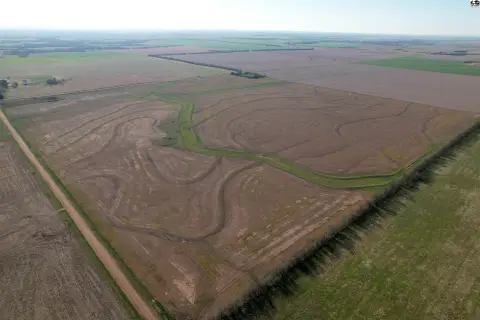 Farmland in Rice County, Kansas