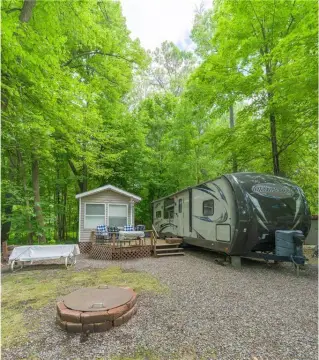 Recreation Lot with Trailer and Cabin