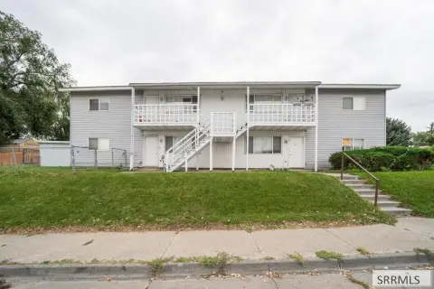 Fourplex with Detached Garages