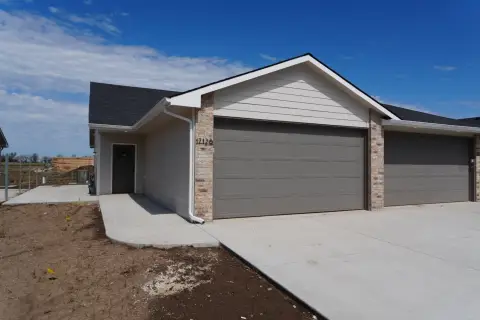 Zero-Entry Duplex with Attached Garage