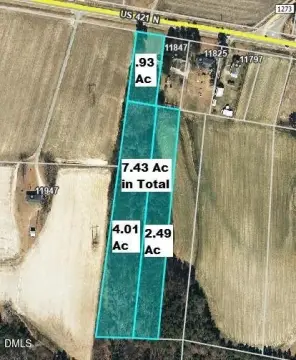 7.43 Acres in Broadway, NC