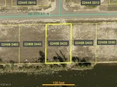 Cape Coral Canal Front Lot