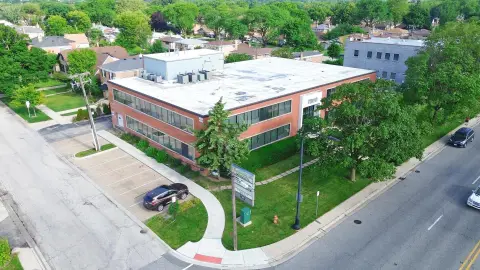 Modern Corner Office Building