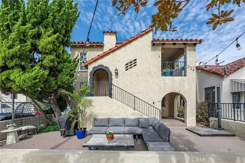 Spanish-Style Duplex with Garages