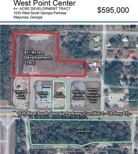 Waycross Commercial/Industrial Lot For Sale