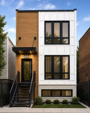 Newly Built 3-Flat Residential Income