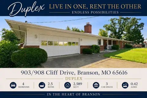 Brick Duplex with Garages