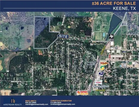 35.68 Acres in Keene, TX