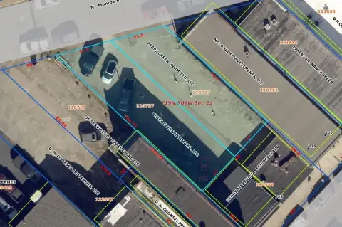 Downtown Parking Lot with 15 Spaces