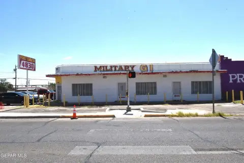 Corner Retail Storefront with Signage