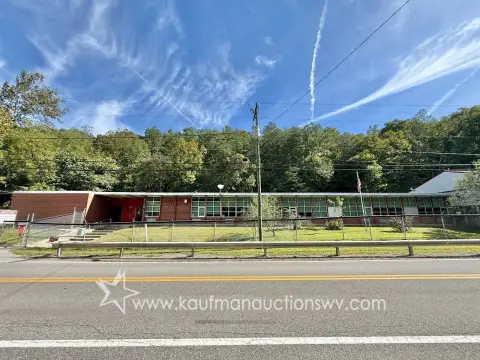 School Building with Connected Gymnasium