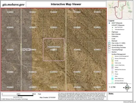 Land in Golden Valley, AZ