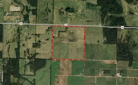 Fenced Farm with Hay Barn