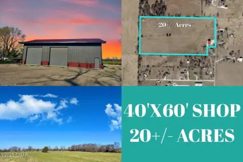 20 Acres Land with Shop