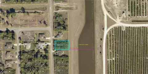 Waterfront Canal Lot in Lehigh Acres