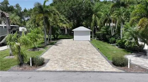 Pavered RV Resort Lot with Accessory Building