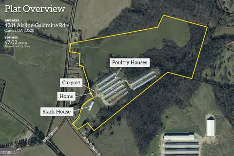 Poultry Farm With Broiler Houses